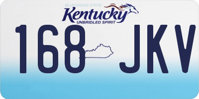 KY license plate 168JKV