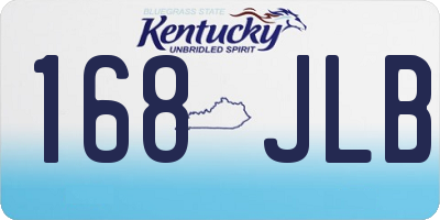 KY license plate 168JLB
