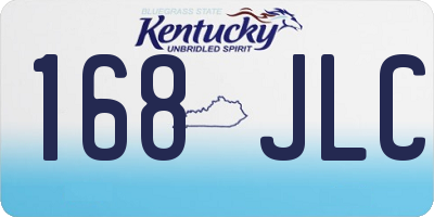 KY license plate 168JLC