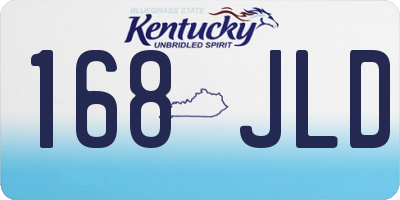 KY license plate 168JLD