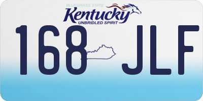 KY license plate 168JLF
