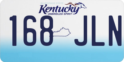 KY license plate 168JLN