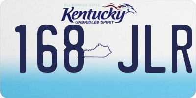KY license plate 168JLR