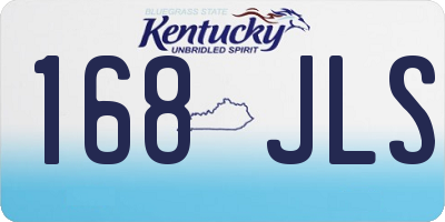 KY license plate 168JLS