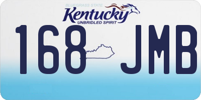 KY license plate 168JMB