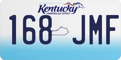 KY license plate 168JMF