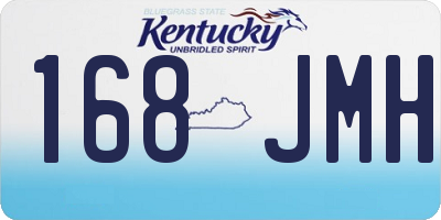 KY license plate 168JMH
