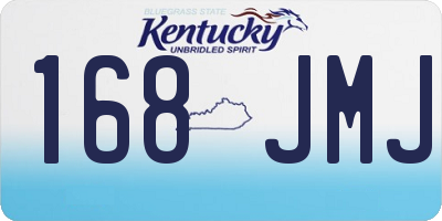 KY license plate 168JMJ