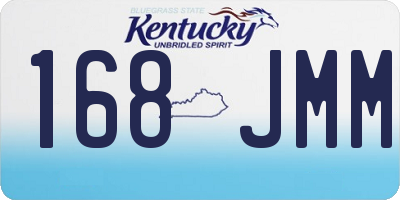KY license plate 168JMM