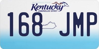 KY license plate 168JMP