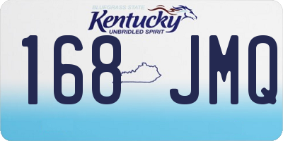 KY license plate 168JMQ