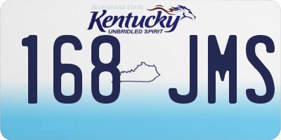 KY license plate 168JMS