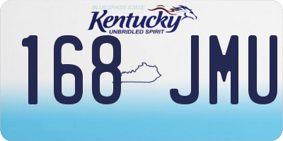 KY license plate 168JMU