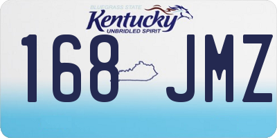KY license plate 168JMZ