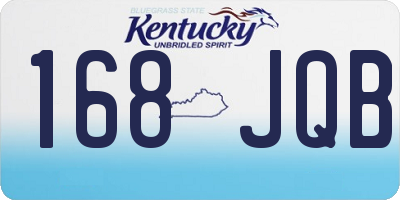 KY license plate 168JQB