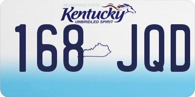 KY license plate 168JQD