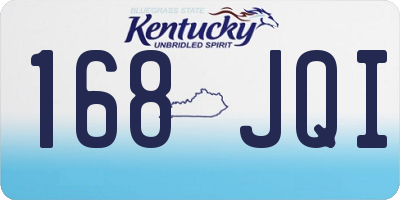 KY license plate 168JQI