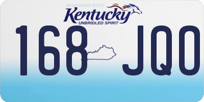 KY license plate 168JQO