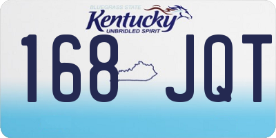 KY license plate 168JQT