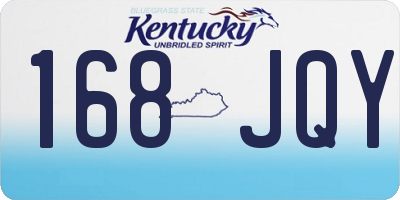 KY license plate 168JQY
