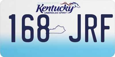 KY license plate 168JRF