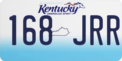 KY license plate 168JRR