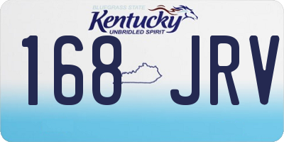 KY license plate 168JRV
