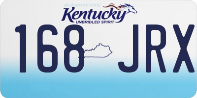 KY license plate 168JRX
