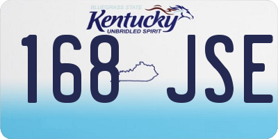 KY license plate 168JSE
