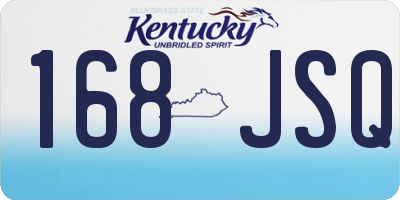 KY license plate 168JSQ
