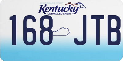 KY license plate 168JTB
