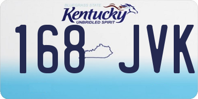 KY license plate 168JVK