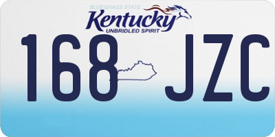 KY license plate 168JZC