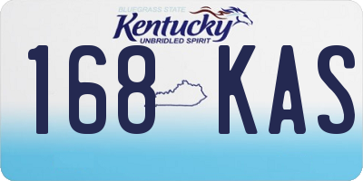 KY license plate 168KAS