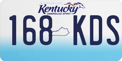 KY license plate 168KDS