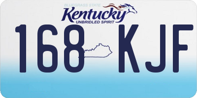 KY license plate 168KJF