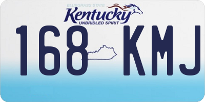 KY license plate 168KMJ