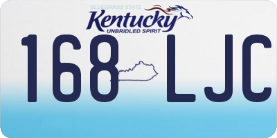 KY license plate 168LJC