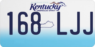 KY license plate 168LJJ