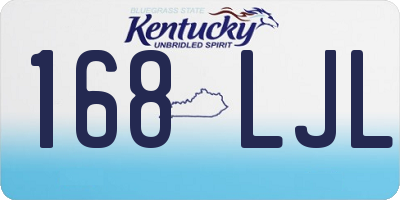 KY license plate 168LJL