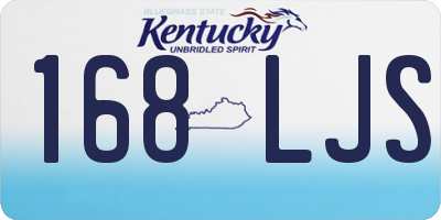 KY license plate 168LJS