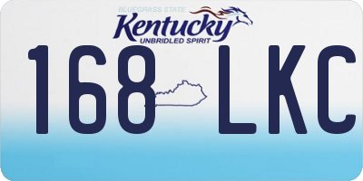 KY license plate 168LKC