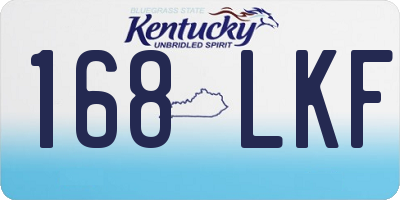 KY license plate 168LKF