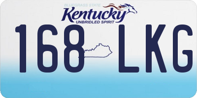 KY license plate 168LKG