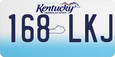 KY license plate 168LKJ