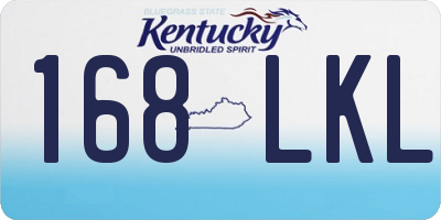 KY license plate 168LKL