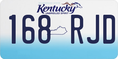 KY license plate 168RJD