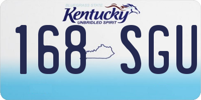 KY license plate 168SGU
