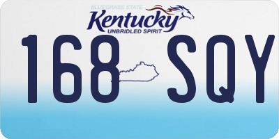 KY license plate 168SQY