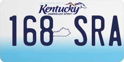 KY license plate 168SRA